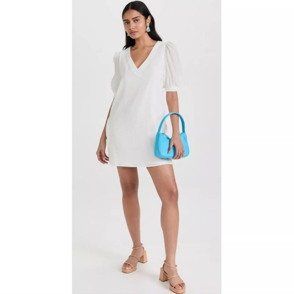BB Dakota by Steven Madden White 'Field of Gold' Mini Shift Dress Small NWOT BB2